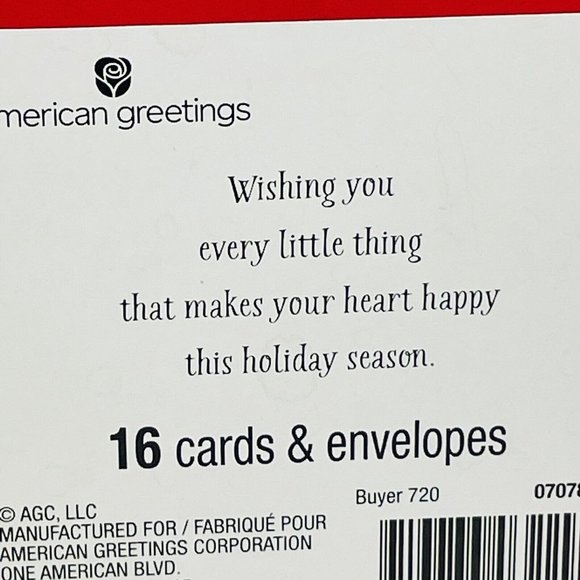 16 Winter Camper Cat Wonder Holiday Season Cards & Envelopes American Greetings - Picture 4 of 6